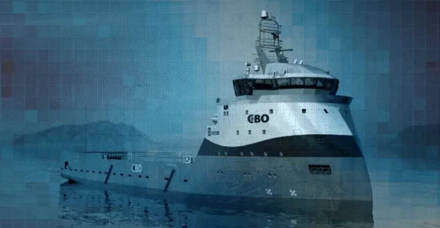 Embarcação de apoio offshore do Grupo CBO em operação